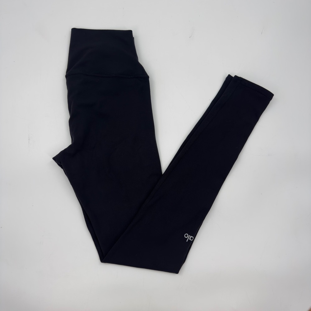 Alo Yoga Airbrush High-Waist Leggings Black Size M 30" Inseam